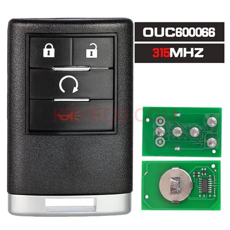 OUC600066 315MHz Remote Control Fob Keyless Entry For Cadillac CTS STS