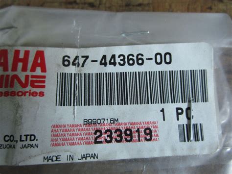 Oem Yamaha Water Seal Damper For Sale Online Ebay