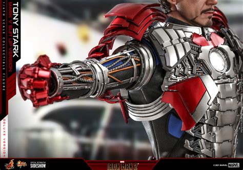 Tony Stark Mark V Suit Up Version Sixth Scale Collectible Figure By Hot Toys Sideshow