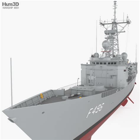 Oliver Hazard Perry-class frigate 3D model - Ship on Hum3D