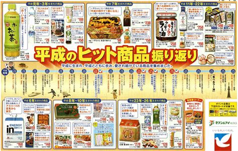 企画 メインテーマ 平成のヒット商品振り返り イトーヨーカドー 4月1日号 チラシ分析