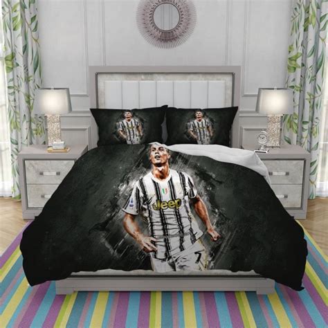 Parure De Couette Cristiano Ronaldo Cr7 Juventus Fc 2021 Football