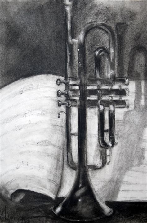Trumpet Music Drawings Musical Instruments Drawing Drawings