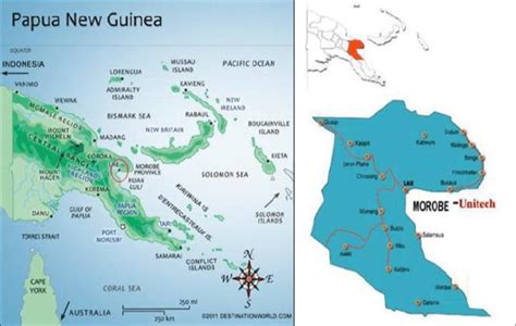 Map showing the location of the study site in Lae, Morobe Province, PNG ...