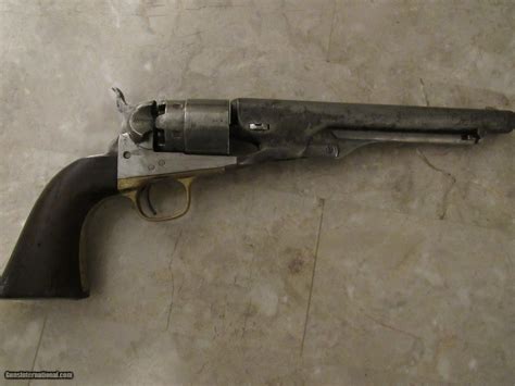 Civil War Era Colt Model Army Percussion Revolver Manufactured In