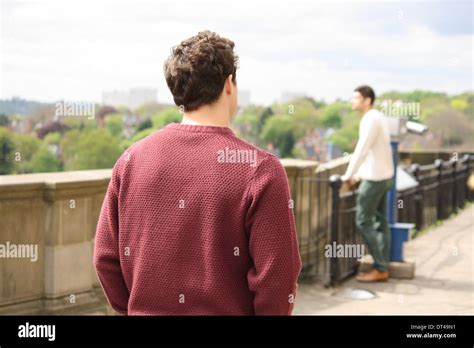 Man Facing Away Stock Photo Alamy