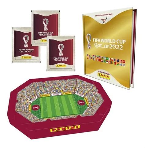 Kit álbum FIFA World Cup Qatar 2022 Dorado con sobres Panini dorado