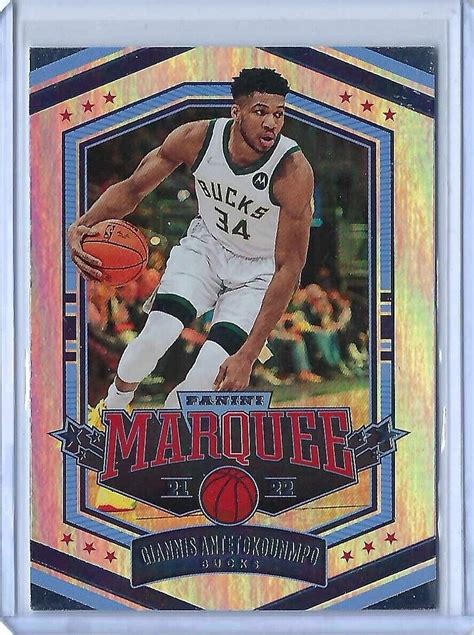 3 Lot Of 2021 22 Panini Marquee Giannis Antetokounmpo Bucks B314 Ebay