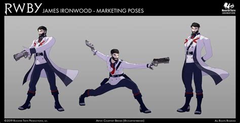 James Ironwood Volume 7 Marketing Poses Rwby Anime Rwby Rwby Oc