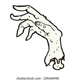 Gross Zombie Hand Cartoon Stock Vector Royalty Free