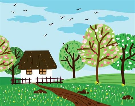 Village Background Vector Art, Icons, and Graphics for Free Download