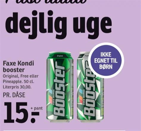 Faxe Kondi Booster Energidrik Spar November Alle Tilbudsavis