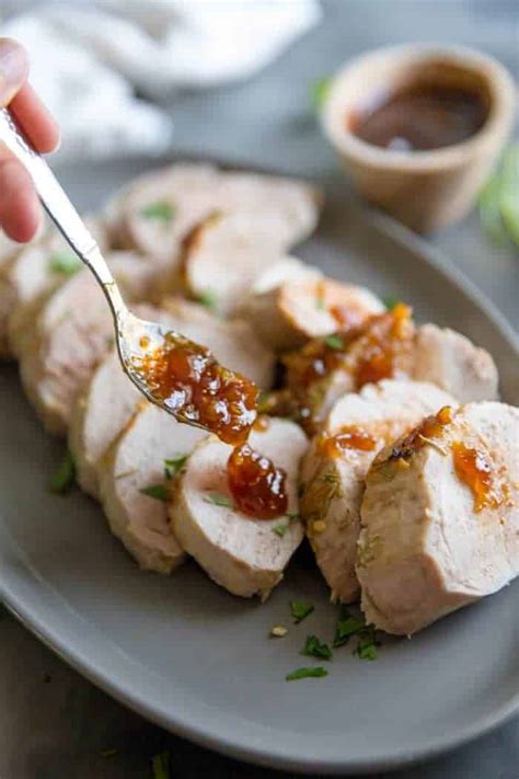 Oven Roasted Pork Tenderloin With Balsamic Fig Sauce Lemons For Lulu