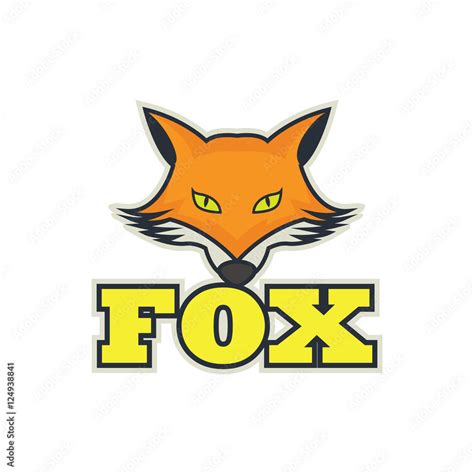 Modern sport logo for team. Fox mascot logo template Stock Vector | Adobe Stock