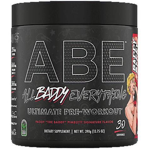 Abe All Black Everything Pre Workout Powder Amino Acid Supplements