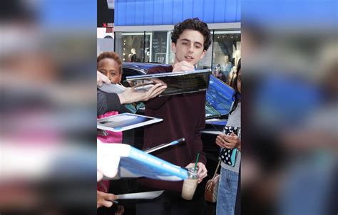 PICS Steve Carell & Timothee Chalamet Sign Autographs Outside 'GMA'