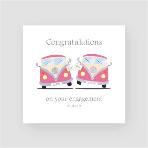 Engagement Cards Etsy Uk