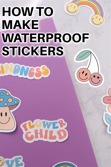 How To Make Waterproof Cricut Print Then Cut Stickers Creative Ramblings