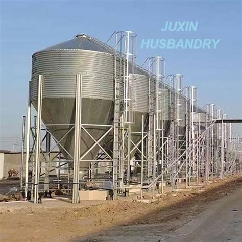 Modern Poultry Equipment Livestock Automatic Feed System Feed Tower For