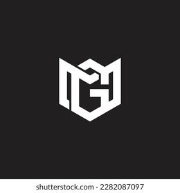 Letter Gm Linked Overlapping Logo Vector Stock Vector Royalty Free