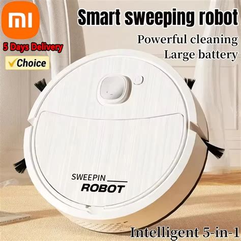 Xiaomi In Otomatik Ta Nabilir Mini Ev Zemin Robotik Elektrikli S P