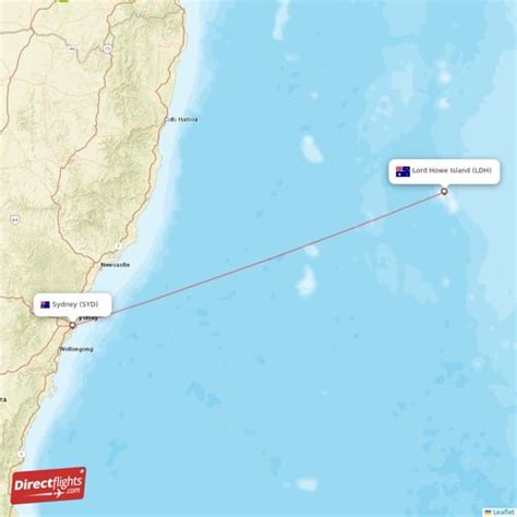 Direct Flights From Lord Howe Island To Sydney Ldh To Syd Non Stop