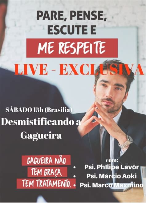 Live Gagueira E O Que Existe De Mais Eficaz Na Psicologia Em Manaus