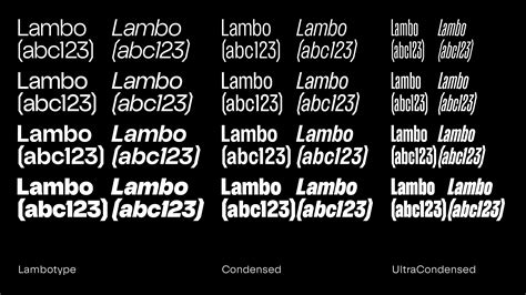 Lamborghini Corporate Typeface