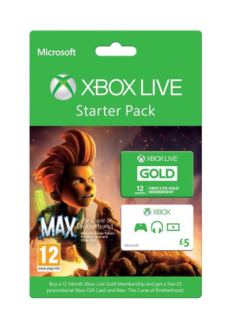 Xbox Live 12 Month Gold Starter Pack