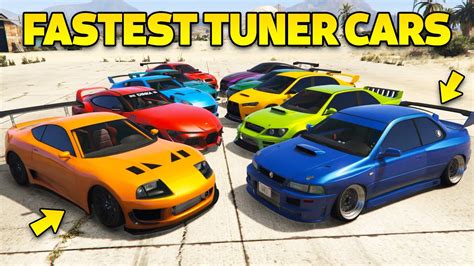 Gta 5 Online Best Fully Upgraded Tuner Cars Fastest Tuner Cars In