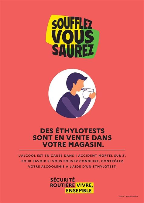 Pancarte Officielle Vente Ethylotest Soufflez Vous Saurez Bequet