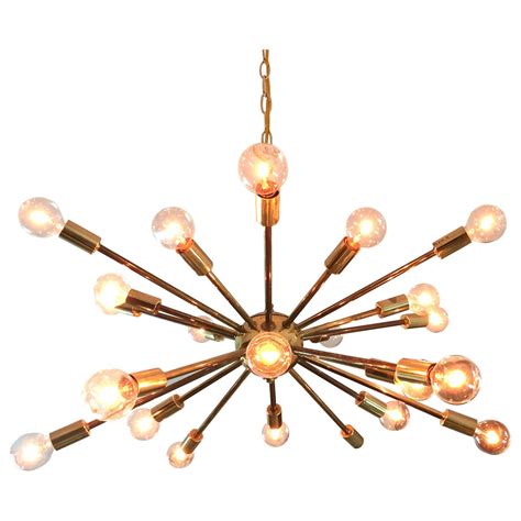 Vintage American Midcentury Brass Sputnik Chandelier For Sale At 1stdibs