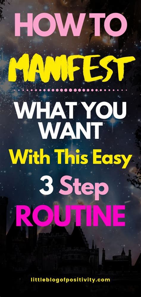 3 Simple Steps To A Daily Law Of Attraction Routine Law Of Attraction