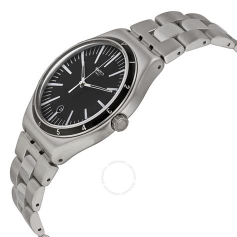 Swatch Irony Black Dial Stainless Steel Men's Watch YWS411G - Irony ...