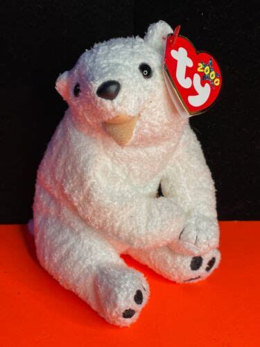 Ty Beanie Baby Aurora The Polar Bear 2000 Vintage With Tag Errors Ebay