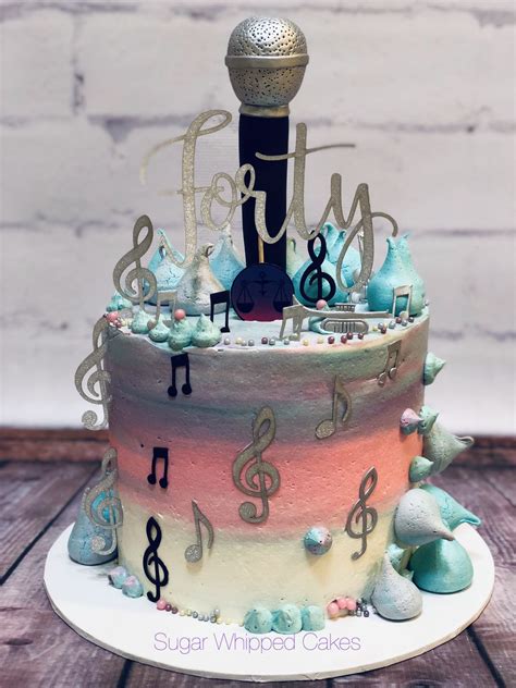 Music Themed Buttercream Cake Music Themed Cakes Music Cakes Music