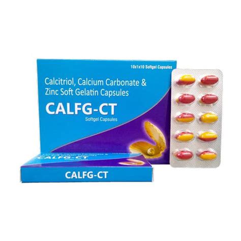 Calcitriol Calcium Carbonate And Zinc Softgel Gelatin Capsules General