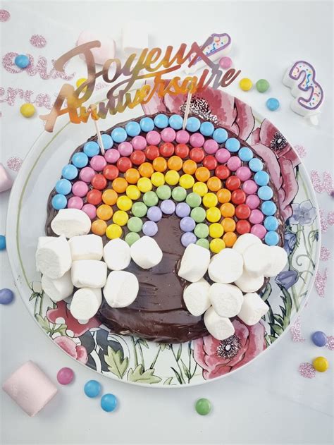 Gâteau arc en ciel recette gâteau d anniversaire