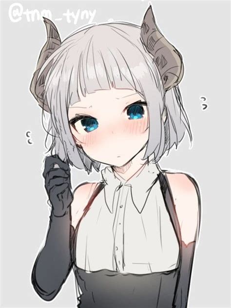 Cute Horns Cute Anime Girls Pinterest Kawaii Art Kawaii And Anime