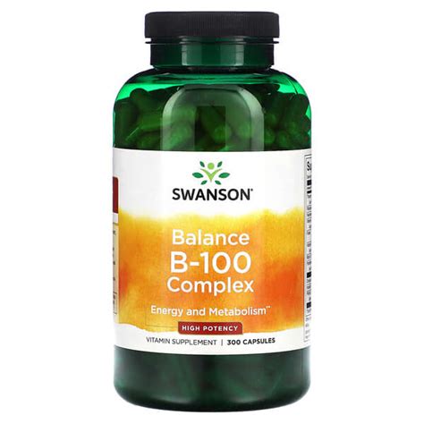 Swanson Balance B 100 Complex High Potency 300 Capsules