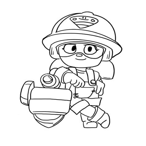 Kleurplaten Online | Kleurplaat Brawl stars 01