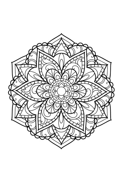 Mandala Tir D Un Livre De Coloriages Pour Adultes Gratuit Coloriages