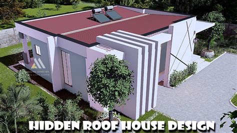 Hidden Roof House Plan Modern 3 Bedroom Bungalow Simple House Design With Interior Design