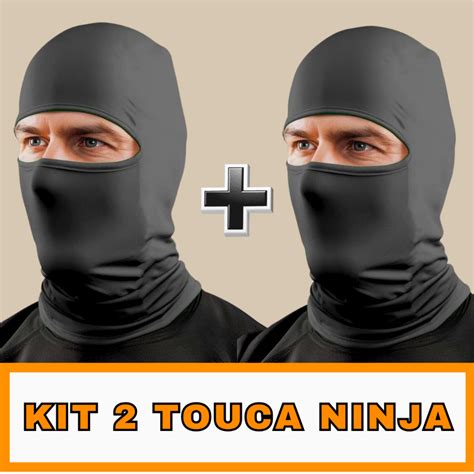 2 Touca Ninja Balaclava Toca UV 50 Proteção Solar Térmica Motoqueiro