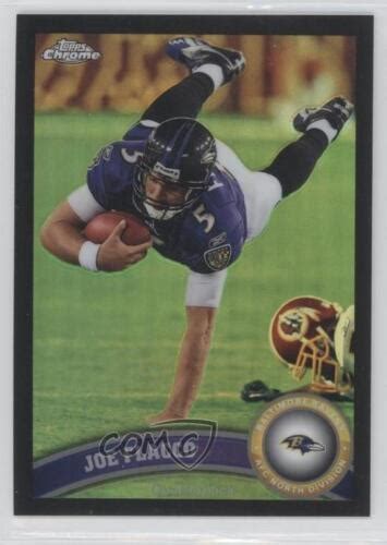 2011 Topps Chrome Black Refractor 95 Joe Flacco 299 For Sale Online