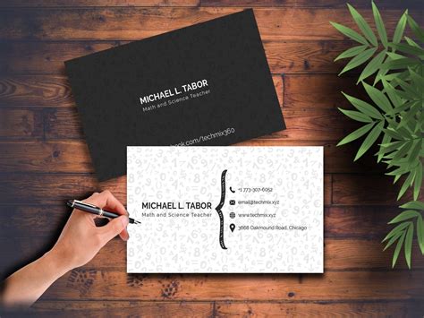 Freelancer Business Card Template Techmix