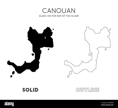 Canouan Map Blank Vector Map Of The Island Borders Of Canouan For