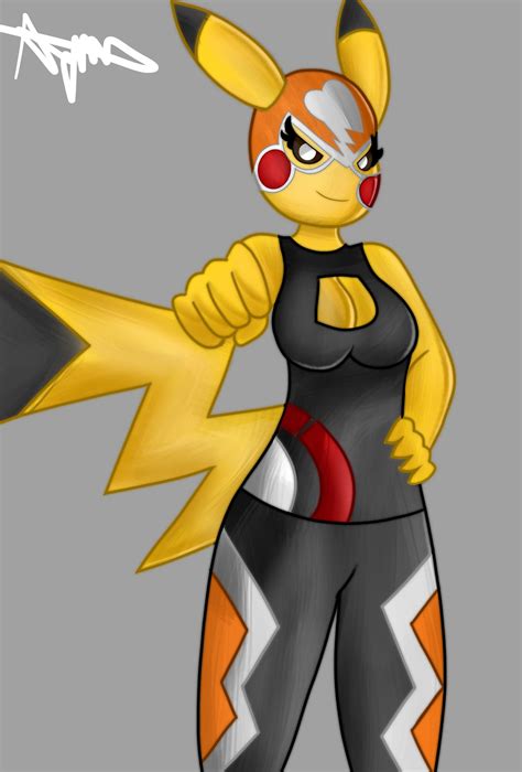 Pikachu Libre By Nanofam On Deviantart