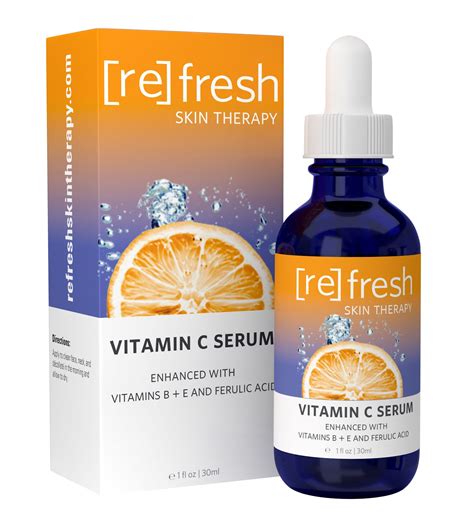 Vitamin C Serum With Vitamins E B And Ferulic Refresh Skin Therapy