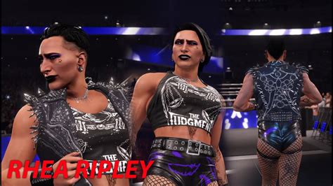 Wwe 2k22 Rhea Ripley New Updated Model And Attire Mod Youtube